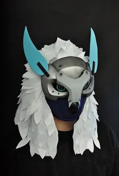 Зимняя Страна Чудес Overwatch, маска для косплея Аны в виде Снежной Совы