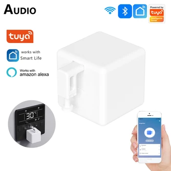 Толкатель кнопок Tuya Fingerbot, умный Bluetooth, переключатель робота-пальца, приложение Smart Life, Автоматический переключатель, голосовое управление Alexa Google Home