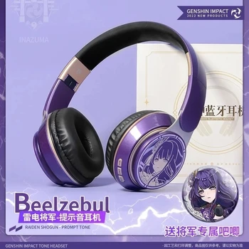 Игра Genshin Impact Beelzebul для косплея, Модная Bluetooth Стерео Складная гарнитура, Портативные беспроводные Наушники в подарок