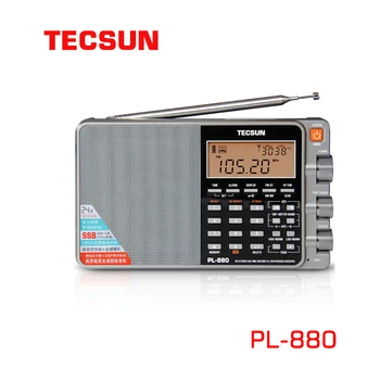 Радиоприемник Tecsun PL-880 С полнодиапазонной цифровой настройкой Стерео Коротковолнового радиолюбителя Portatil Am Fm LW/SW/MW/SSB Высококачественный металлический приемник