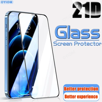 Закаленное Стекло Для iPhone 13 12 11 7 8 6 6s Plus Защитная Пленка Для Экрана X XR XS SE 11 12 13 Pro Max Mini 11Pro 12Pro SE2020 Чехол-Пленка