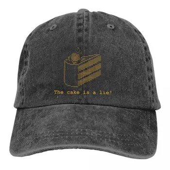 Застиранная мужская бейсболка The Cake Is A Lie Code Trucker Snapback Caps Dad Hat Portal Game Chell Atlas P-Body Шляпы для гольфа