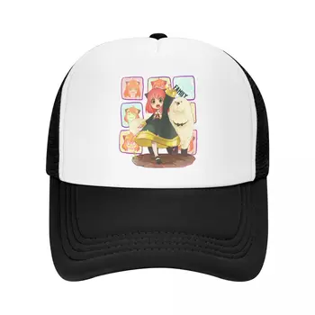 Шляпы дальнобойщиков из манги Spy X Family, Забавная классическая бейсболка с сеткой Snapback, стильная кепка Kpop с козырьком для мужчин и женщин