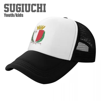 Дети сетки кепки Мальта эмблемы, бейсбольные кепки для молодежи мальчики девочки ученицы детские шапки спорта на открытом воздухе унисекс