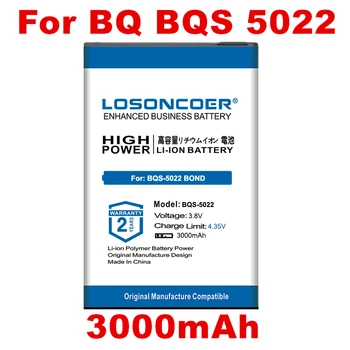Аккумулятор LOSONCOER 3000 мАч Для мобильного Телефона BQ BQS 5022/BQS-5022/BOND/BRAVIS A504 Trace/X500 Trace Pro AKKU ACCU PIL