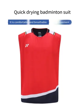 Спортивная майка Yonex для тенниса, спортивная одежда, одежда для бадминтона 2023, мужская спортивная майка без рукавов