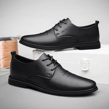 Классическая деловая мужская итальянская обувь, мужские оксфорды из натуральной кожи, обувь для вечерних платьев ручной работы, официальная деловая обувь для мужчин
