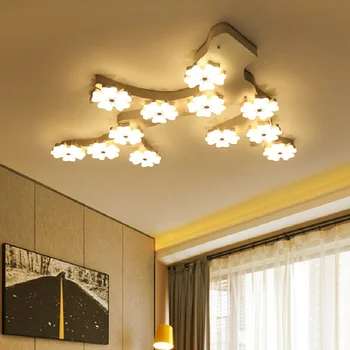Креативные современные светодиодные потолочные светильники Plum blossom для гостиной, спальни, внутренних помещений, акриловые потолочные светильники, осветительные плафоны