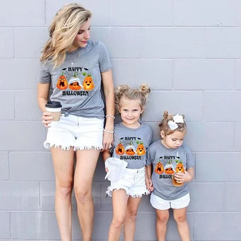 Семейные пижамы в тон Хэллоуину, футболки с эксклюзивным дизайном 