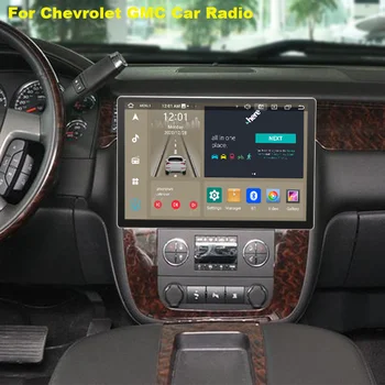 13,3-дюймовое стереонаушное головное устройство 2din, автомобильный мультимедийный плеер для Chevrolet GMC, Android-радио, GPS-навигация, Carplay, Android Auto FM, WIFI