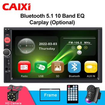 CAIXI 2 Din MP5 Android-Auto Carplay Автомобильный Радиоприемник Мультимедийный Видеоплеер Авторадио Универсальный 2Din Стерео MP5 MP3 Аудио Головное устройство