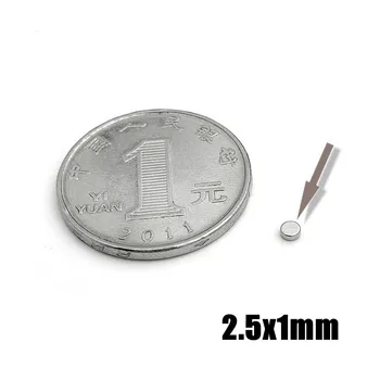20 ~ 500шт 2.5x1 мм Маленький Круглый Магнит N35 2,5*1 мм Неодимовый Магнит Постоянный NdFeB Супер Сильные Мощные магниты 2.5x1 мм