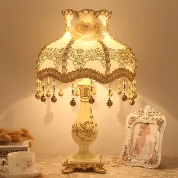Винтажные Художественные Свадебные Настольные Лампы Gold Nordic Simple Прикроватная Тумбочка Для Спальни Настольная Лампа Для Чтения Home Decor Table Light Lamparas