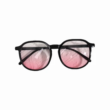 Модная круглая оправа В комплекте с очками для румян Женские светочувствительные градиентные очки