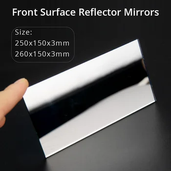 250x150mm 260x150mm Оптический отражатель передней поверхности DIY Зеркало для проектора Зеркала с высокой отражательной способностью Толщина 2 мм 3 мм 1шт