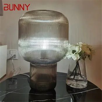 Настольная лампа BUNNY Postmodern Креативный дизайн Светодиодный стеклянный настольный светильник Домашний декор Гостиная Отель