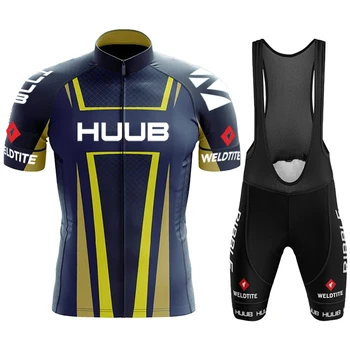 Велосипедная Одежда Men HUUB Summer Bike Jersey Clothes Man Pro Team 2023 Мужские Mtb Нагрудники Гелевая Спортивная Одежда Профессиональная Рубашка
