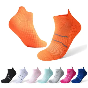 3 Пары мужских спортивных носков на щиколотках, Хлопчатобумажные мужские велосипедные носки, Спортивные носки для путешествий, носки для кемпинга, Дышащие Модные носки для фитнеса с глубоким вырезом