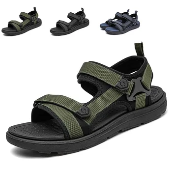 Летние новые мужские сандалии для отдыха, пляжная обувь, студенческие повседневные мужские сандалии pantoufle plage D153