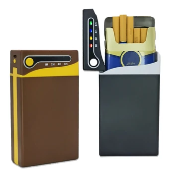 Креативный портсигар с таймером, USB-портсигар для курения, помогающий бросить курить, модный портативный пластиковый портсигар для табака