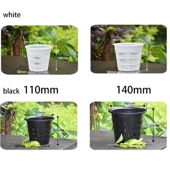 Дышащий Прозрачный горшок для выращивания орхидей сетчатый контейнер для чашек Пластиковый С прорезями для подвешивания Сетчатые кашпо ручной работы a1