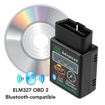 OBD2 HH OBD ELM327 V2.1 Bluetooth-совместимый Автомобильный Диагностический Сканер для skoda octavia fabia rapid yeti Kodiaq