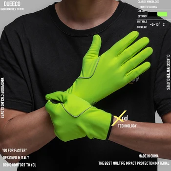 Ветрозащитные велосипедные перчатки, велосипедные перчатки, зимние велосипедные перчатки-XRD Paded с амортизирующими противоскользящими теплыми велосипедными перчатками