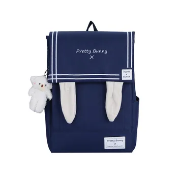 Рюкзаки Kawai Girl Lolita в Японском стиле, женские сумки с заячьими ушками, Опрятные Школьные сумки mochilas escolares