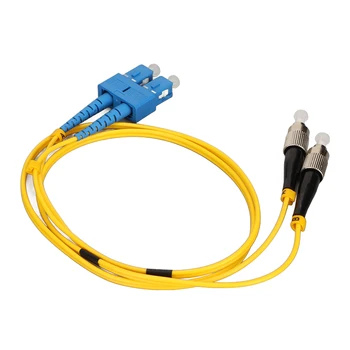 Оптоволоконный соединительный кабель SM Core 0,5 метра FC-SC дуплексный однорежимный гигабитный волоконно-оптический кабель из толстого ПВХ для коммутаторов Ethernet новый