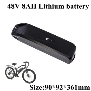 Downtube 48V 8Ah Литий-Ионный Аккумулятор с BMS для Электровелосипеда E-bike Мотор Для Горного Велосипеда + Зарядное устройство 2A