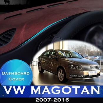 Для Volkswagen VW Magotan 2007-2016 Приборная панель автомобиля Избегайте подсветки приборной платформы Крышка стола кожаный противоскользящий коврик