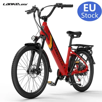 ЕС Великобритания оптовая продажа электрического велосипеда LANKELEISI ES500PRO 48V 14.5Ah 500W 24 * 2.4 дюймов электрическая шина Горный Ebike Городской Дорожный Велосипед