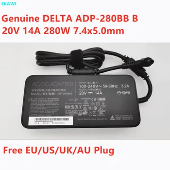 Оригинальный адаптер переменного тока DELTA ADP-280BB B 20V 14A 280W 7,4x5,0 мм для зарядного устройства для игрового ноутбука MSI
