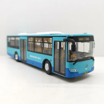 Shenzhen Bus Автобус № 307 в масштабе 1: 64 Имитационный Сплав Diy Модель Литья под давлением Игрушечный Автомобиль Для Взрослых и Детей Коллекция Подарков Дисплей Шоу
