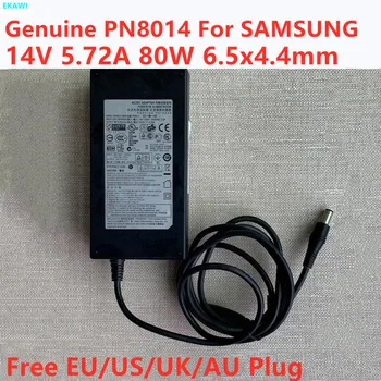 Подлинный PN8014 14V 5.72A 80W 6.5x4.4mm Адаптер Переменного Тока Для Samsung TA750 TA950 S27A950D U28D590D LT27A950 Зарядное Устройство Для ЖК-монитора