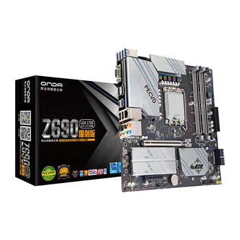 Материнская плата ONDA Z690 LGA 1700 Поддерживает процессор Intel 12/13 Память DDR4 128 Г PCI-E 4.0 M.2 VGA + HDM + DP USB3.0 TYPE-C M-ATX