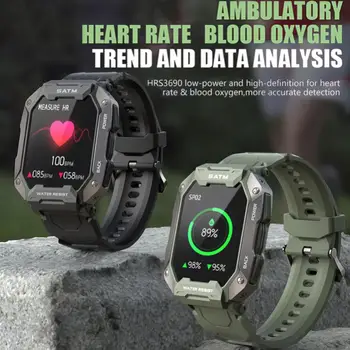 для Honor 80 70 X5 X40 Play 40 Plus Magic Vs Smart Watch Мужские умные часы Carbon Black Ultra Army на открытом воздухе с пульсом и кислородом в крови