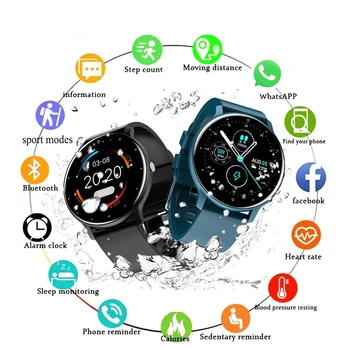 Для Android iOS 2023 IP67 водонепроницаемые смарт-часы Bluetooth Женские смарт-часы женские спортивные фитнес-часы с сенсорным экраном