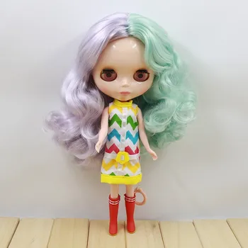 Обнаженная кукла Blyth girl, сочетание двух цветов волос